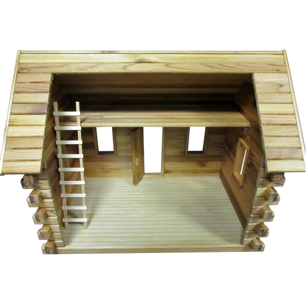 Miniature Dollhouse Log Cabin Bathroom, miniaturecabindecor