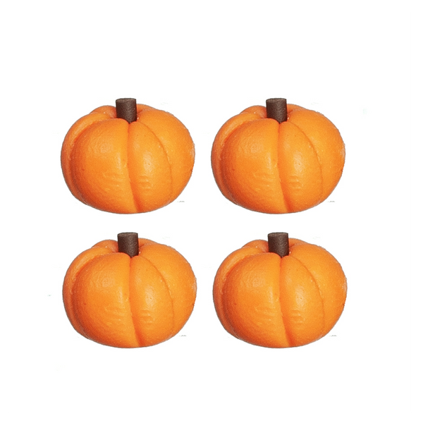 Dollhouse Miniature Food 1 Inch Scale Sugar Pumpkins Set of 4