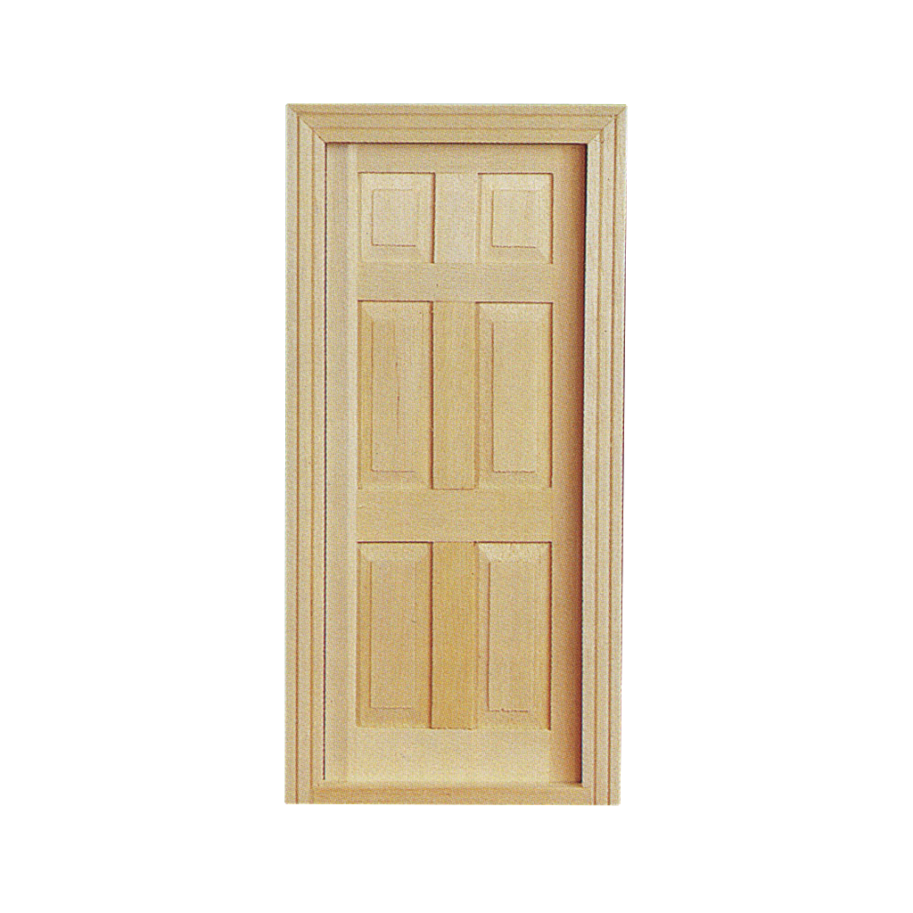 6-panel interior door wooden doll houses