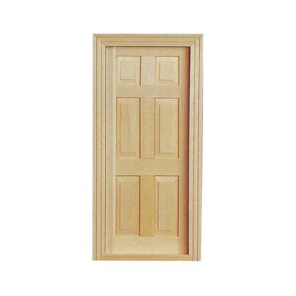 6-panel interior door wooden doll houses