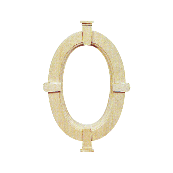 oval wooden window for dollhouse