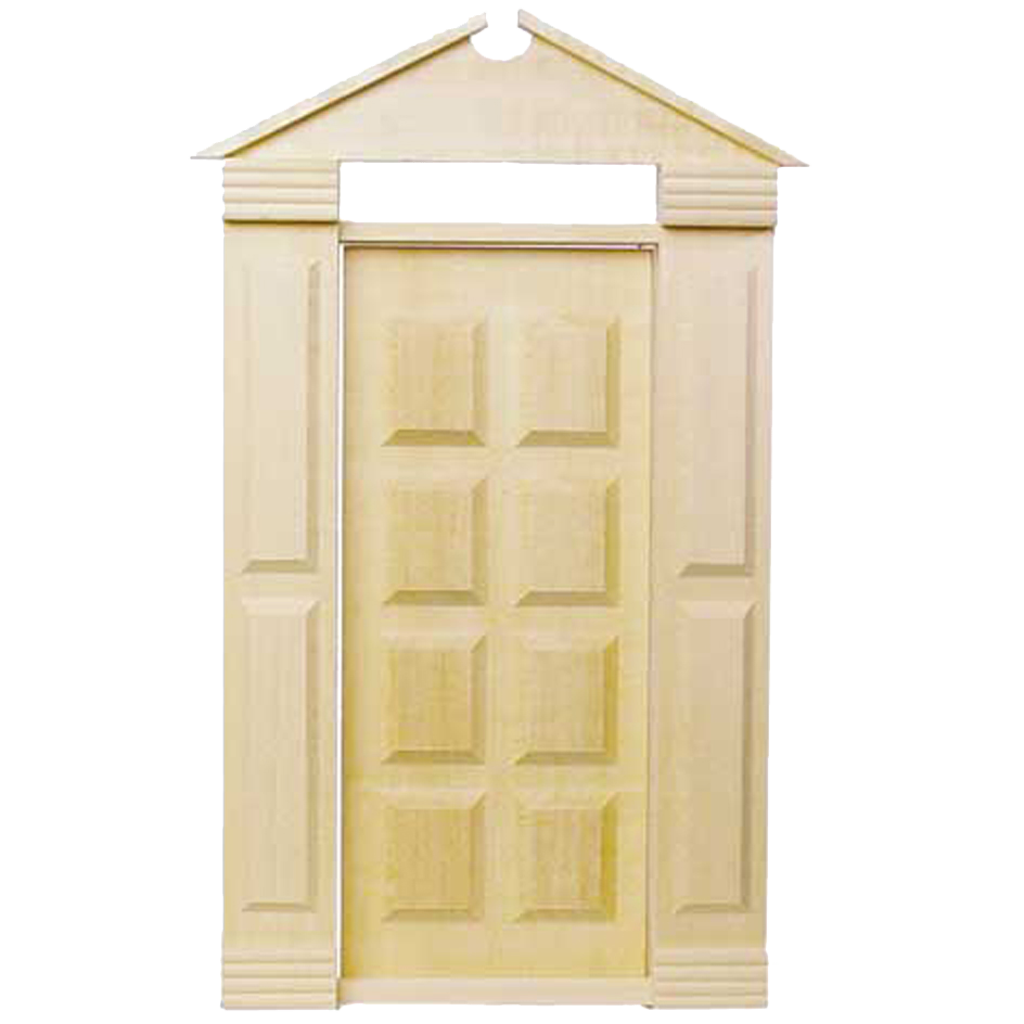 traditional americana exterior door for wooden dollhouses