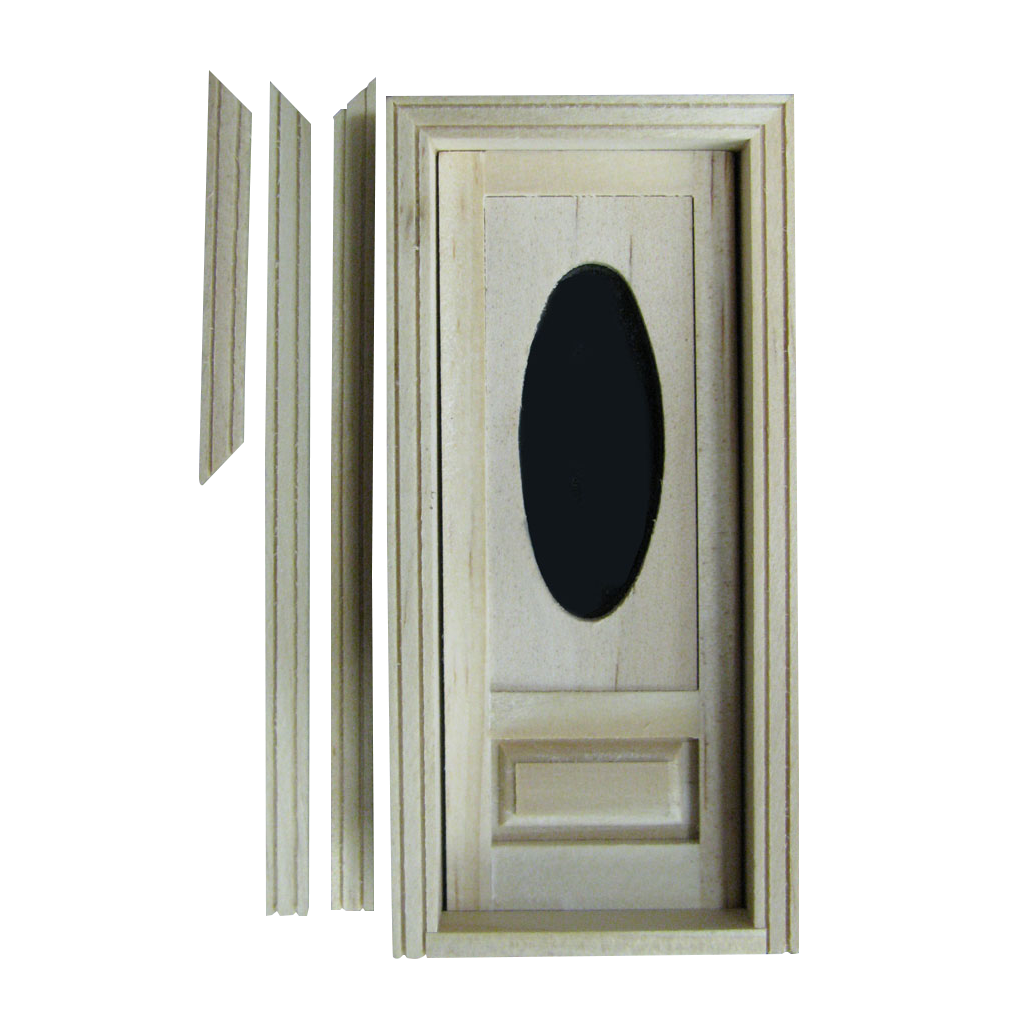 Light wooden doll houses Door 