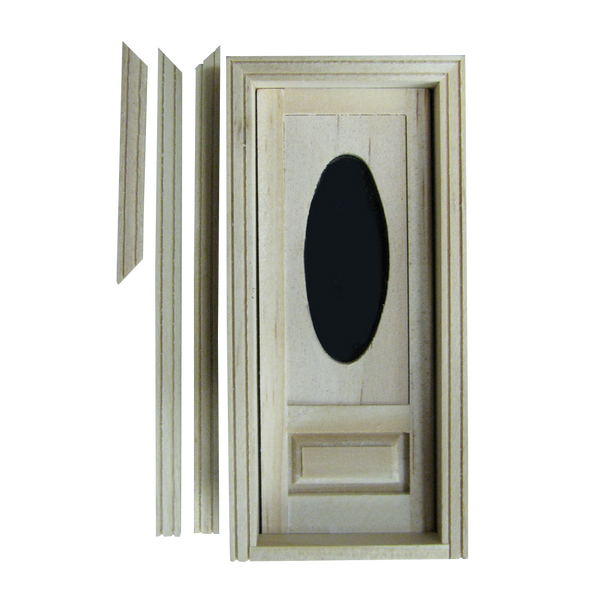 Light wooden doll houses Door 